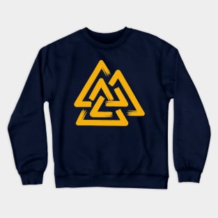 Painted Valknut Rune Crewneck Sweatshirt